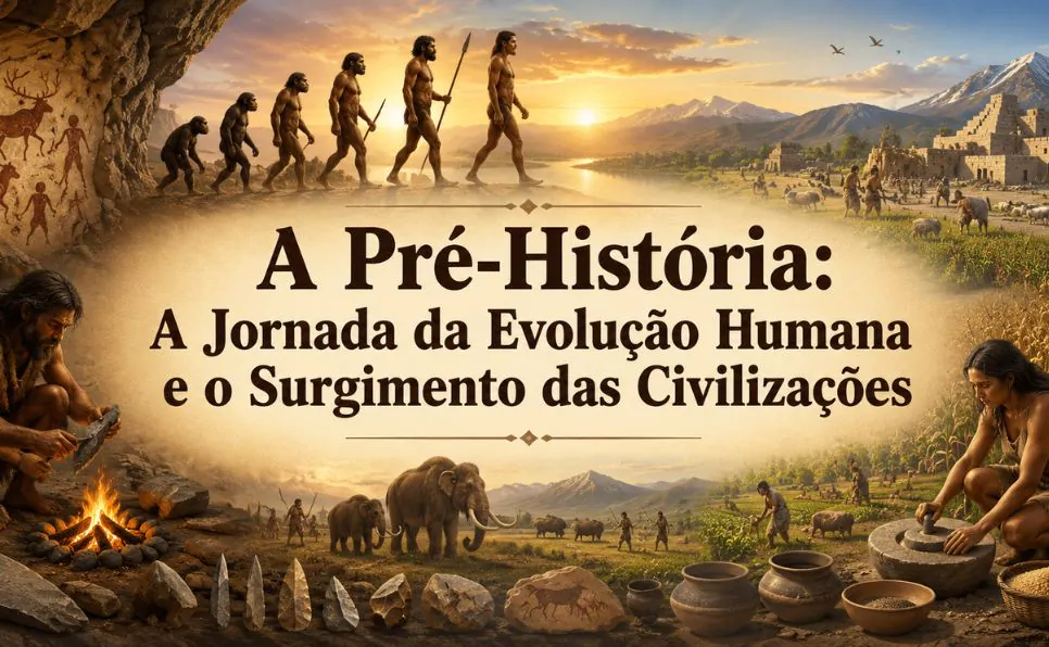 Imagem do artigo A Pré História Origens da Humanidade, Evolução e Construção da Vida em Sociedade