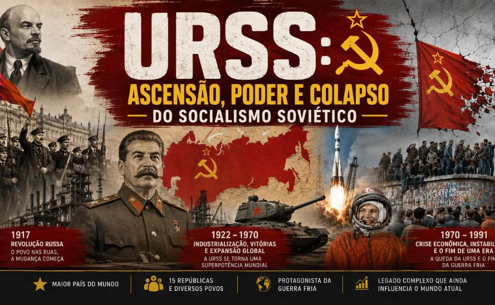 Imagem do artigo A União Soviética Como Surgiu, Cresceu e Chegou ao Fim
