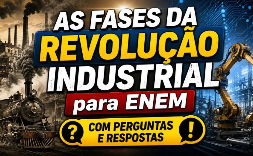 Imagem do artiigo As Fases da Revolução Industrial resumo completo com os principais temas cobrados no ENEMAs Fases da Revolução Industrial resumo completo com os principais temas cobrados no ENEM