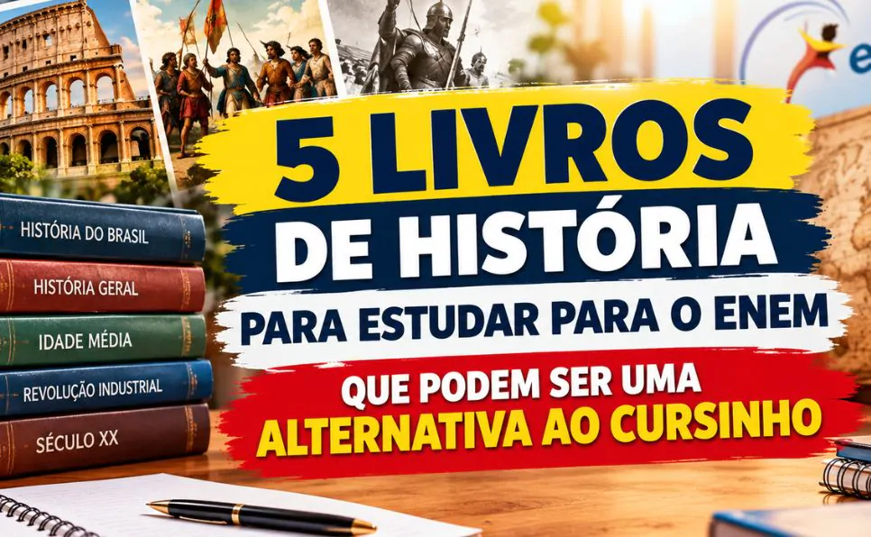 Imagem do artigo Livros de História para Estudar para o ENEM 5 Obras que Podem Ajudar na Preparação